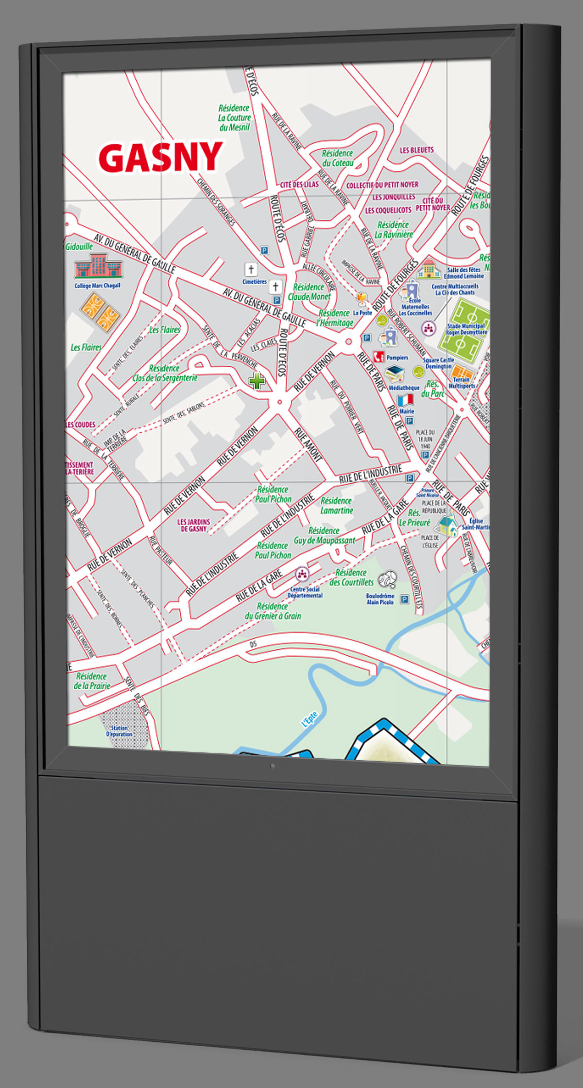 Infographiste indépendant, création et mise en page de cartographies et infographies, plan de centre ville