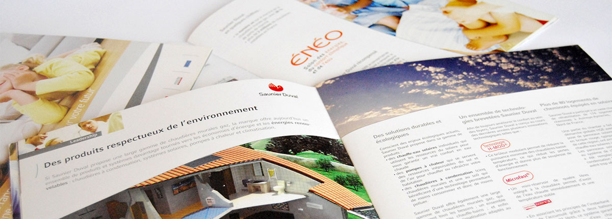 Infographiste indépendant, création et  mise en page de brochures sur l'énergie