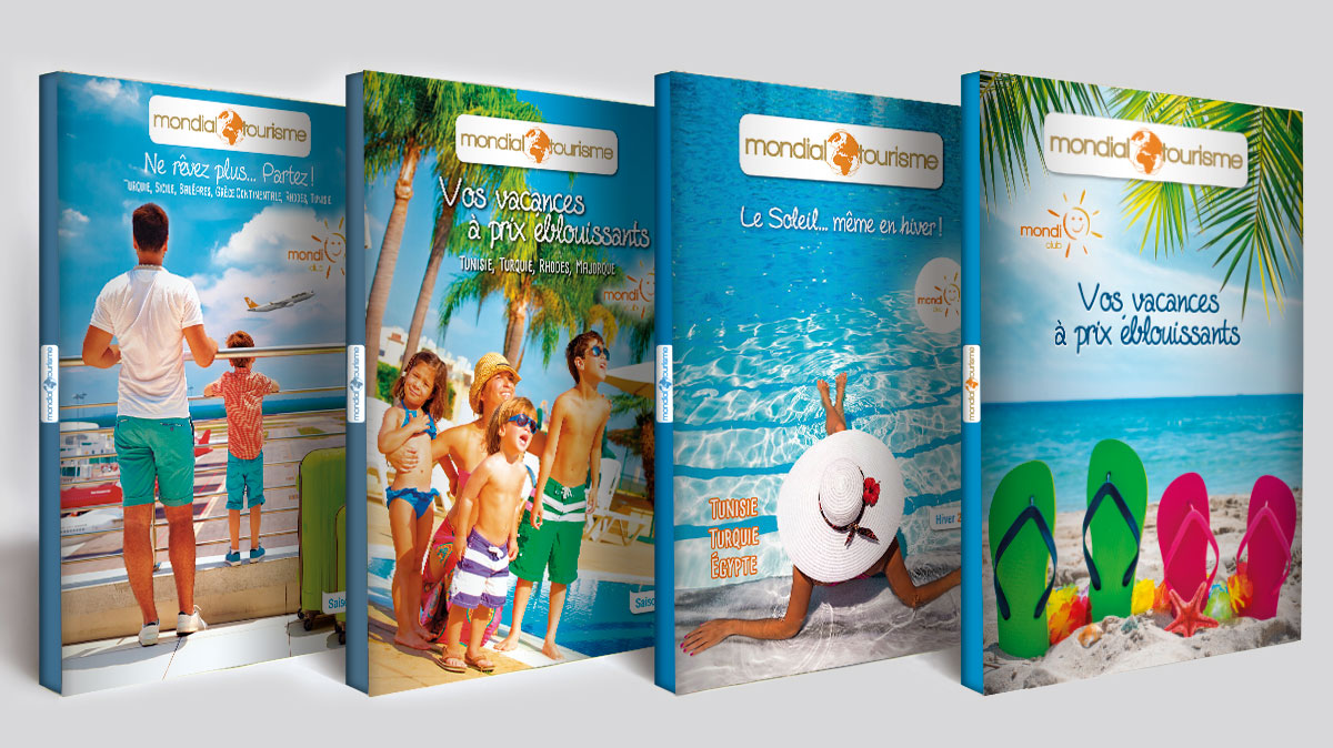 Infographiste indépendant, création et mise en page de catalogues de vacances