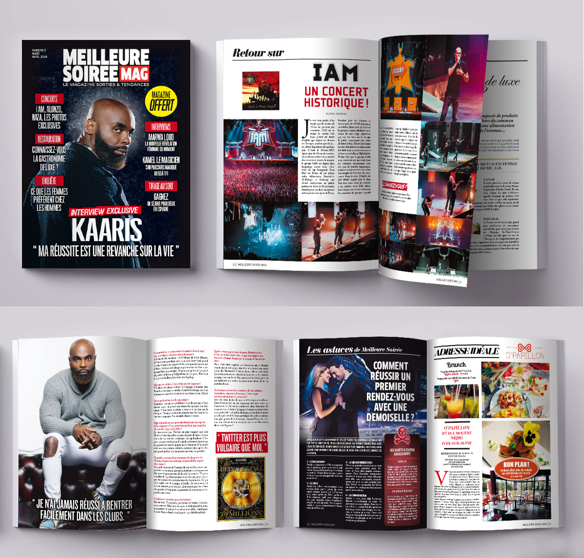 Infographiste indépendant, création et  mise en page de magazines de musique