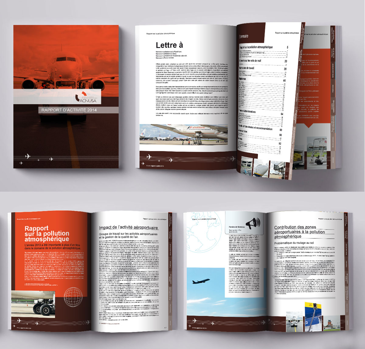 Infographiste indépendant, création et mise en page de rapports d'activité, aviation