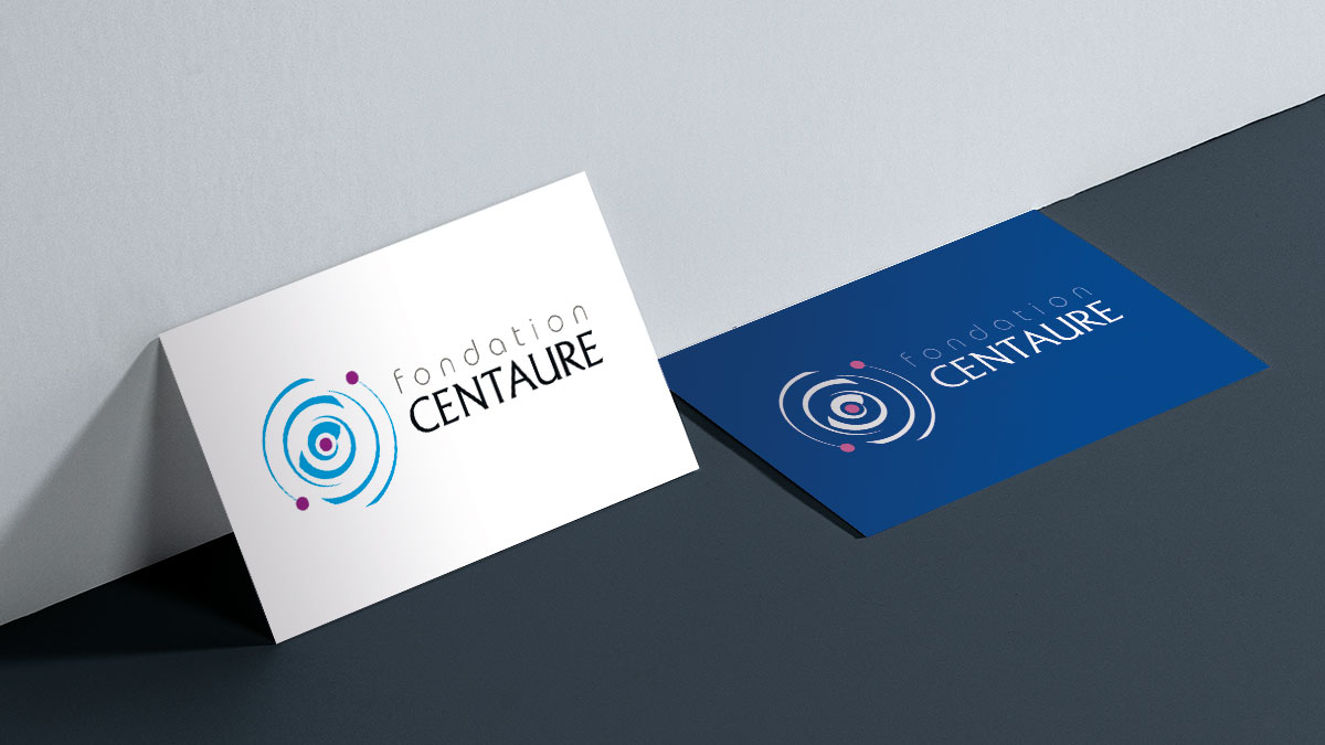 Infographiste indépendant, création d'identité visuelle et carte de visite Fondation Santé