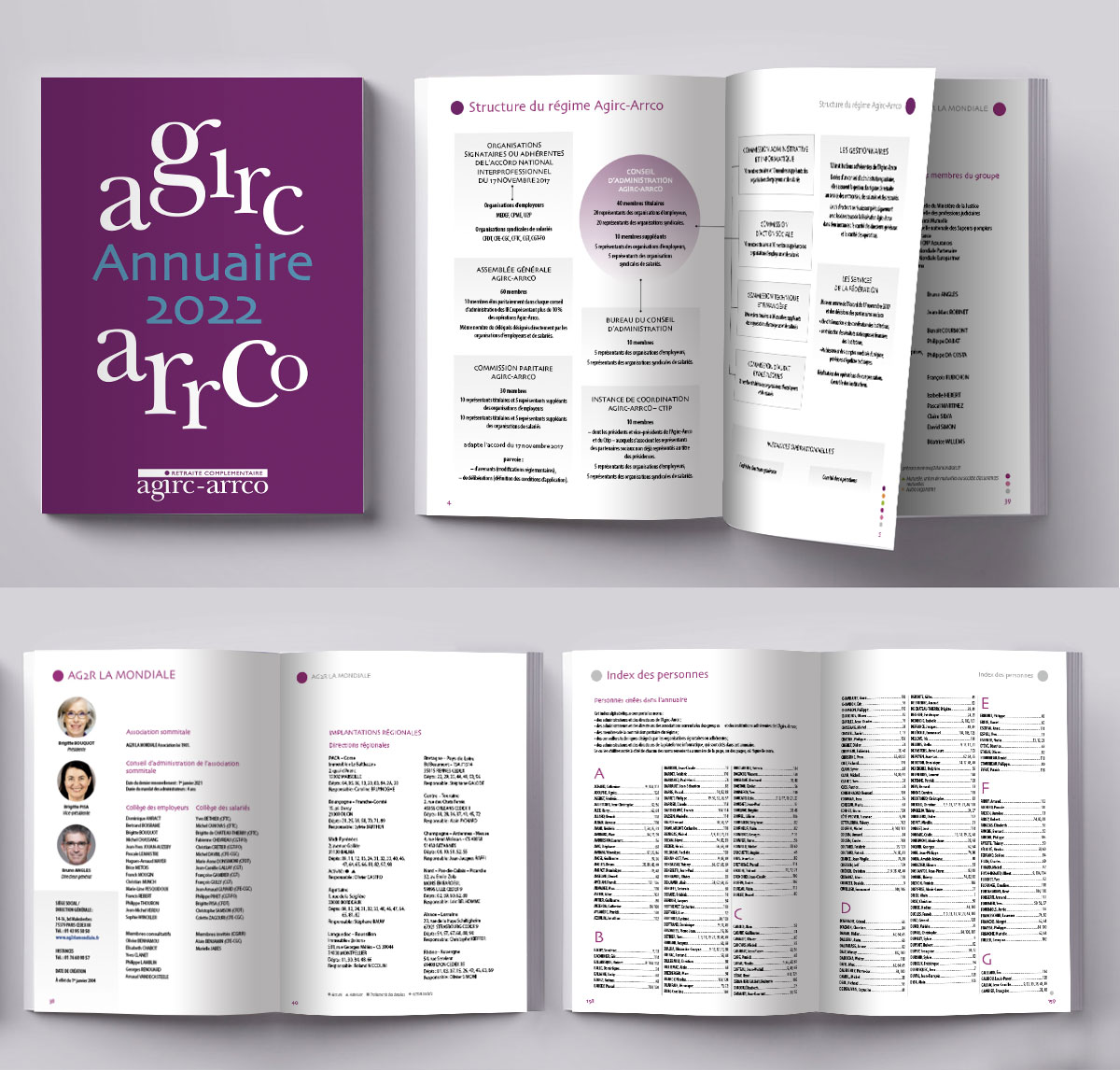 Infographiste indépendant, création et mise en page de brochure annuaire cotisations
