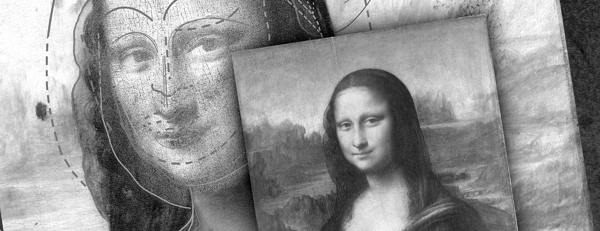 Infographiste indépendant, création et  mise en page de livre d'art sur Monna Lisa