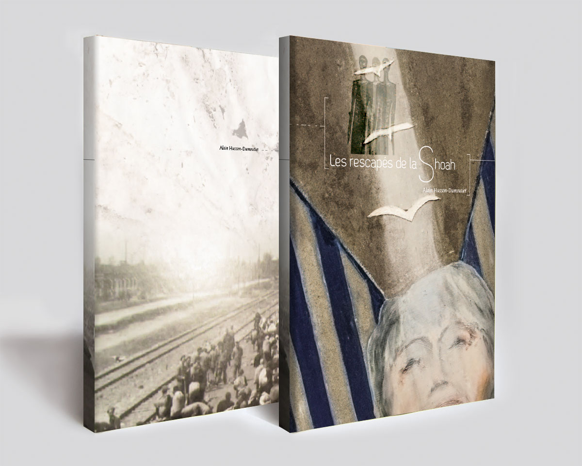 Création et mise en page de couverture de livres d'histoire sur les rescapés de la Shoah
