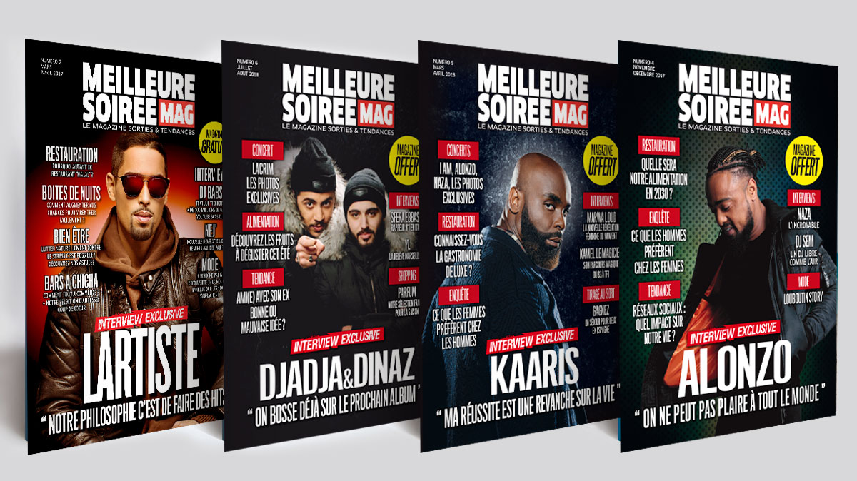 Infographiste indépendant, création et  mise en page de magazines sur les soirées musique rap