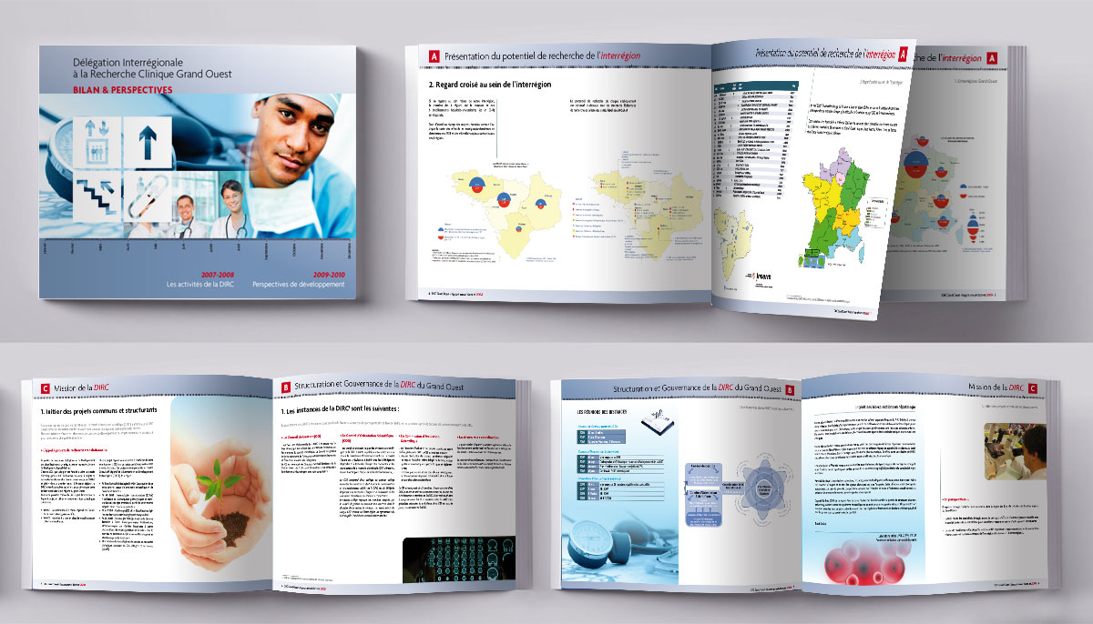 Infographiste indépendant, création et mise en page de rapports d'activité, interrégion