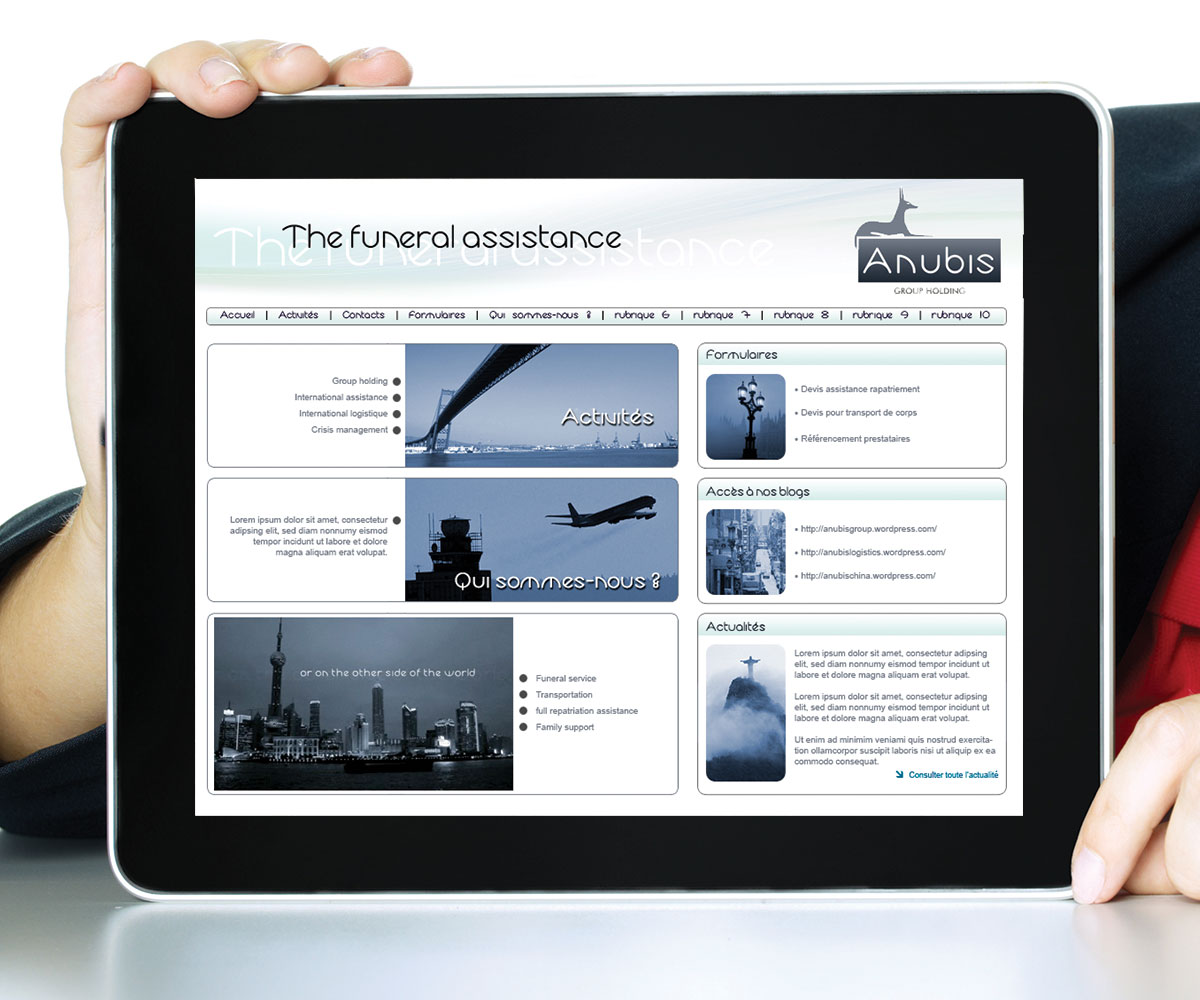 Infographiste indépendant, création de site internet funéraire